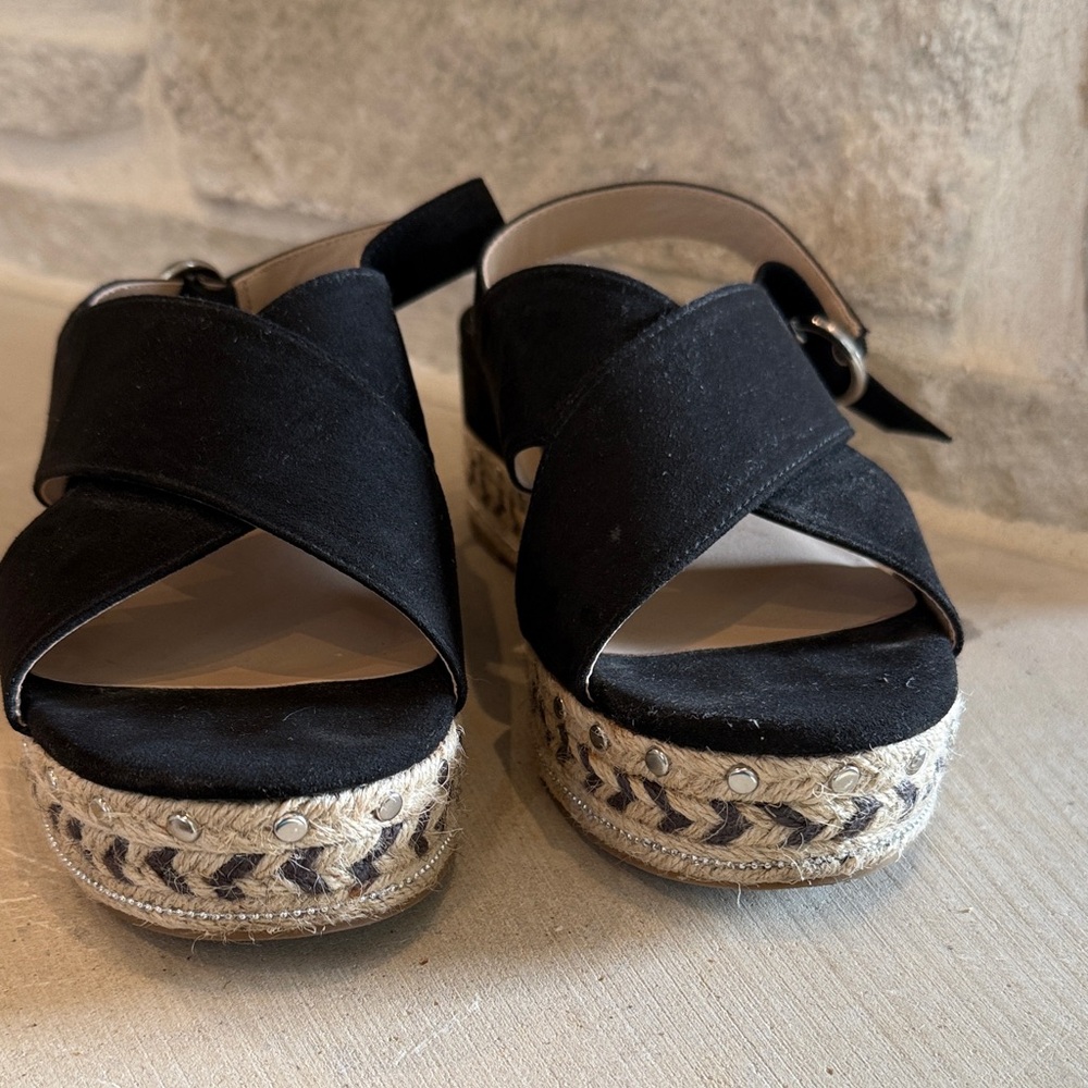 a new day Black Espadrille Sandals